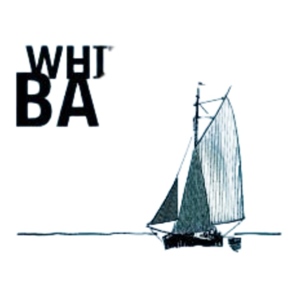 Whitstable Bay Pale Ale bottle with blue label featuring a sailing boat illustration and Shepherd Neame Steam Brewery branding
