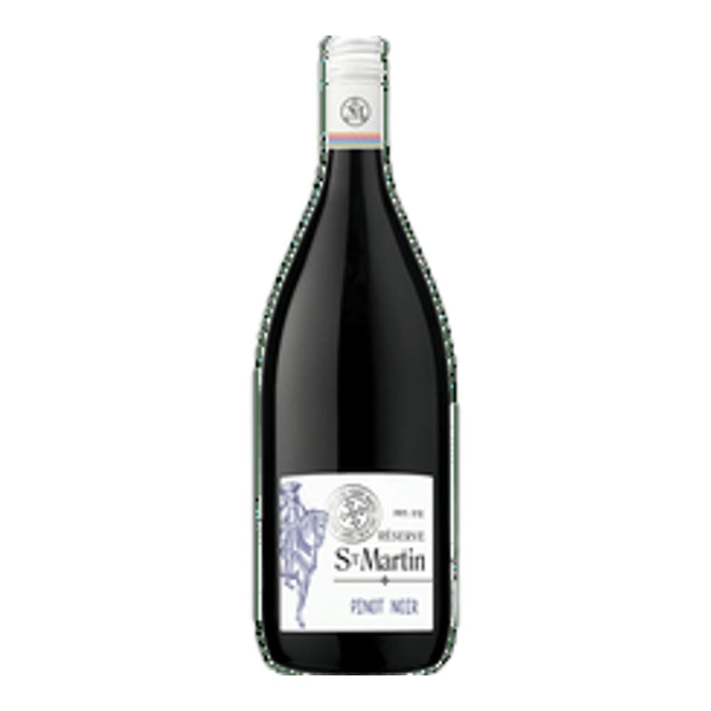 A single bottle of S-Martin red wine against a plain white background, showing the label and full bottle shape.